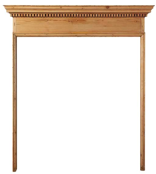 A George III pine chimneypiece