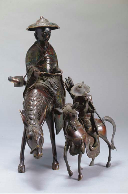 DEUX GROUPES EN BRONZE