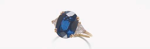 BAGUE SAPHIR ET DIAMANTS, PAR BOUCHERON