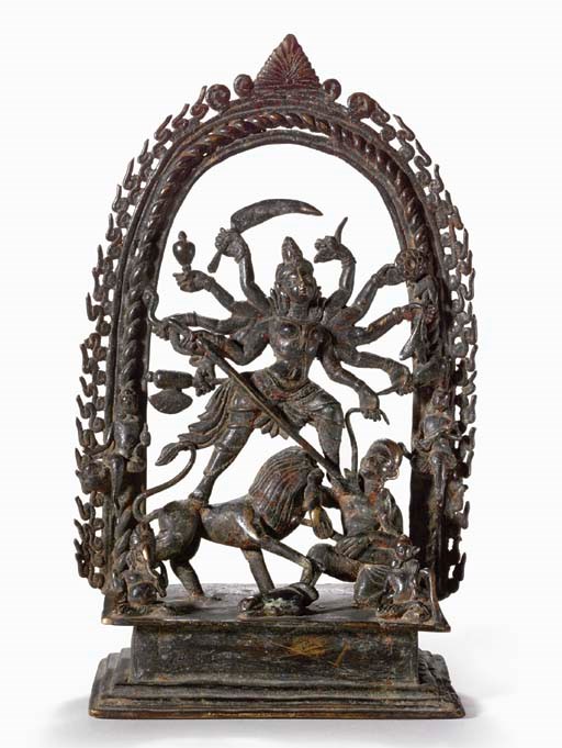 A Bronze Figure of Durga
