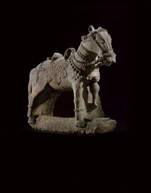 A Rare Granite Figure of a Horse
