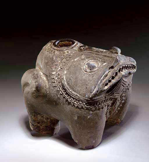 A Stone Vessel in Form of a Toad