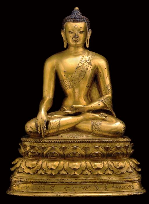 A Gilt Bronze Figure of Buddha