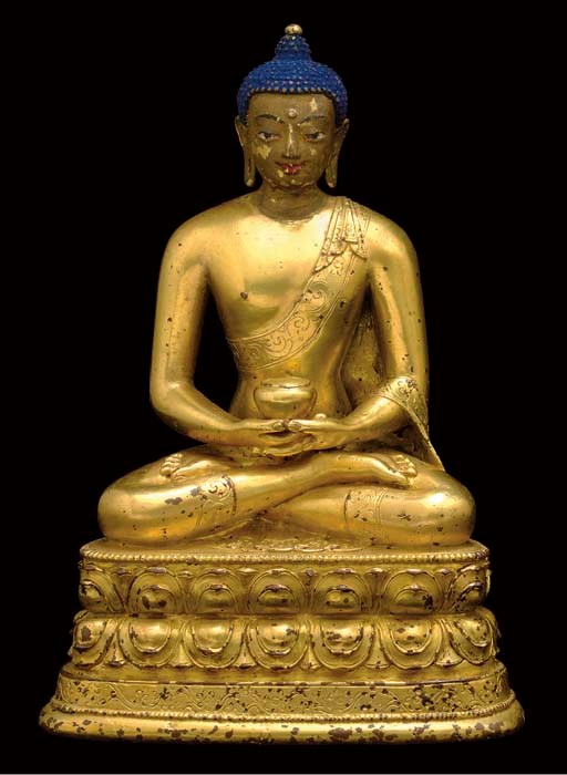 A Gilt Bronze Figure of Buddha