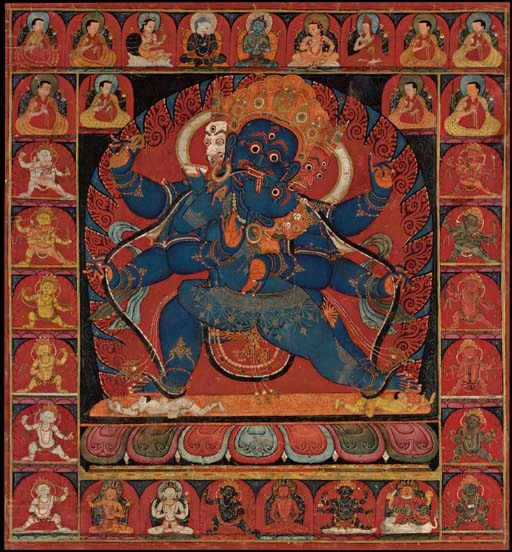 A Thangka of Vajrapani Mahachakra