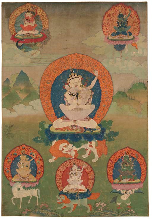 A Thangka of Vajrasattva