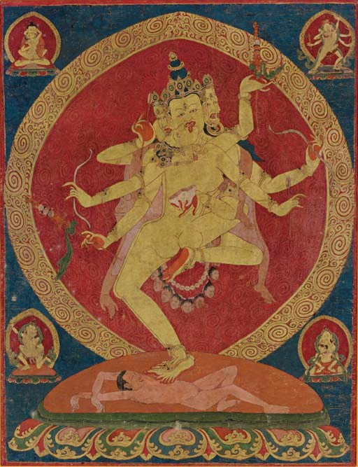 A THANGKA OF MAHAMAYA