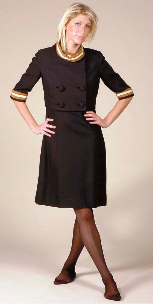 A BLACK AND TAN ENSEMBLE BY MARY QUANT
