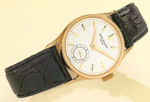 PATEK PHILIPPE. AN 18K GOLD WRISTWATCH