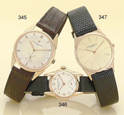 VACHERON CONSTANTIN.  AN ULTRA-THIN 18K PINK GOLD WRISTWATCH