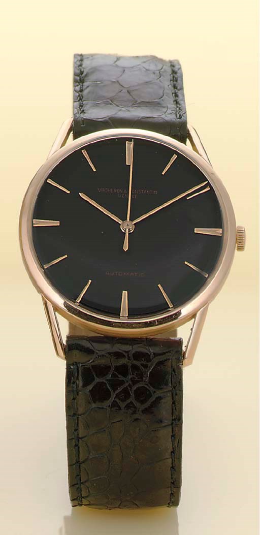 VACHERON CONSTANTIN. AN 18K PINK GOLD AUTOMATIC CENTER SECONDS WRISTWATCH