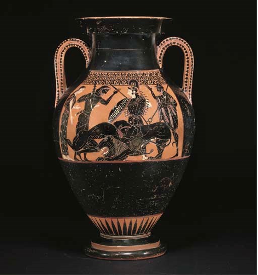 AN ATTIC BLACK-FIGURE BELLY AMPHORA (TYPE A)