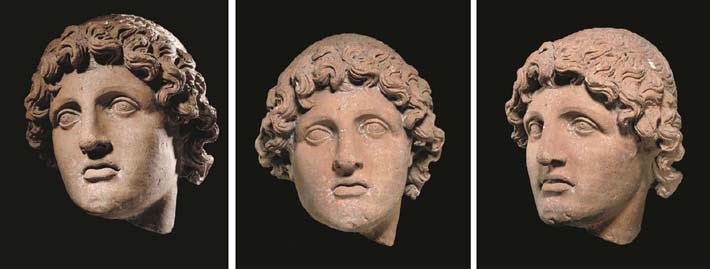 A FINE GRAECO-ETRUSCAN TERRACOTTA HEAD OF A YOUTH, OF ALEXANDER THE GREAT TYPE