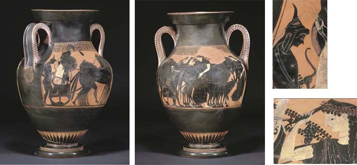 A LARGE ATTIC BLACK-FIGURE AMPHORA (TYPE A)