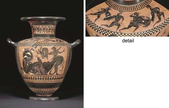 AN ATTIC BLACK-FIGURE HYDRIA