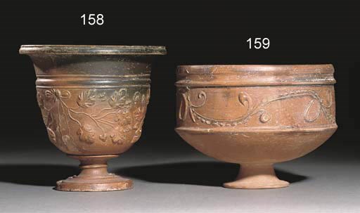 A ROMAN RED-WARE POTTERY BOWL