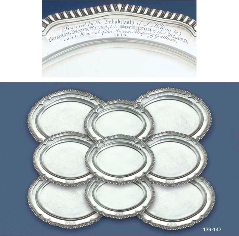 A SET OF FOUR GEORGE III SILVER MEAT DISHES