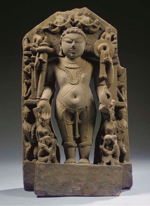 A Central Indian sandstone stele with Vamana