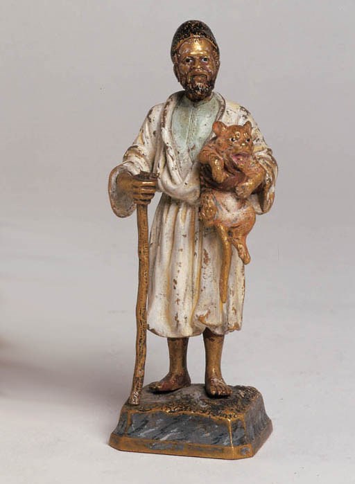 A COLD PAINTED BRONZE OF A NORTH AFRICAN