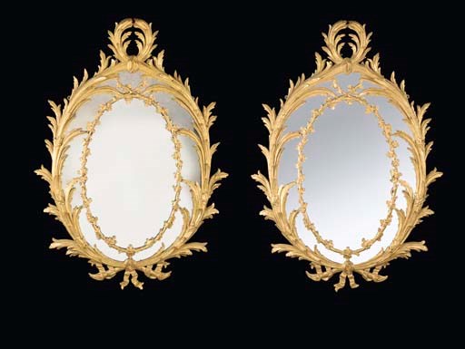 A PAIR OF GILTWOOD PIER GLASSES