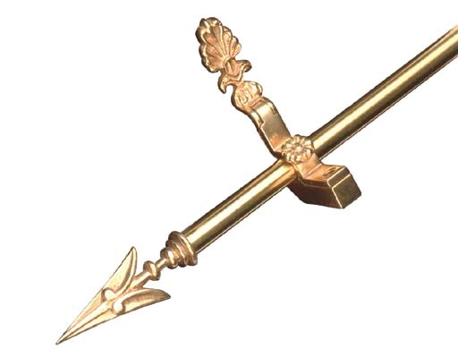 TWENTY-SEVEN BRASS STAIR RODS AND TWENTY-SEVEN PAIRS OF BRACKETS