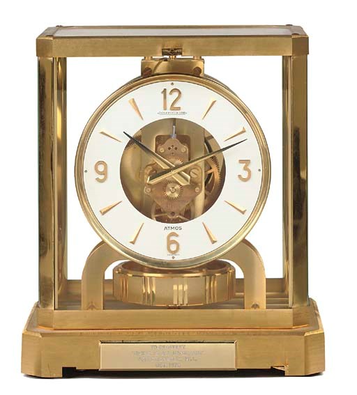 A SWISS BRASS ATMOS TIMEPIECE