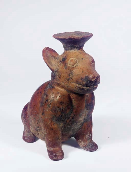 Colima Seated Dog Vessel