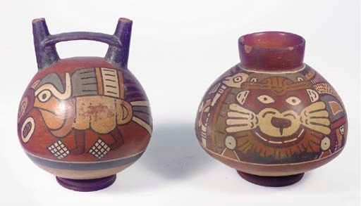 Two Nazca Polychrome Vessels
