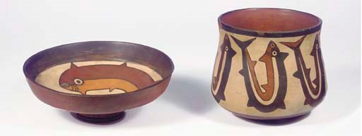 Two Nazca Polychrome Vessels