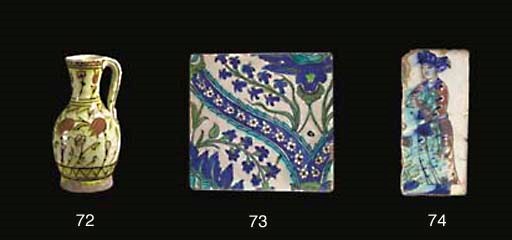 A Safavid pottery tile fragment