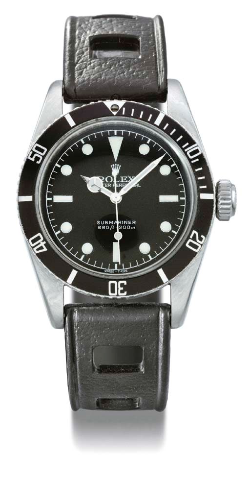 Rolex. A rare stainless steel self-winding waterproof wristwatch with sweep centre seconds