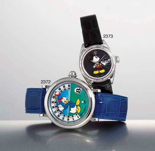 ROLEX. A LADY'S STAINLESS STEEL AND LATER DIAMOND-SET AUTOMATIC WRISTWATCH WITH SWEEP CENTRE SECONDS AND DATE