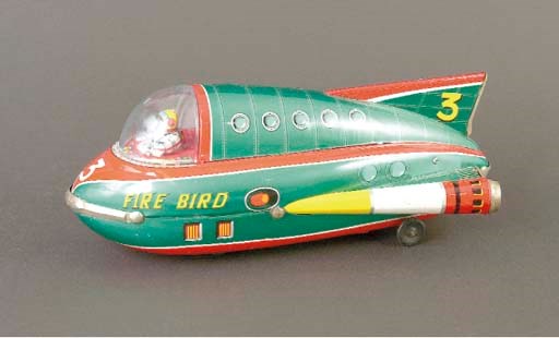A TM (Masudaya) battery-operated Fire Bird 3