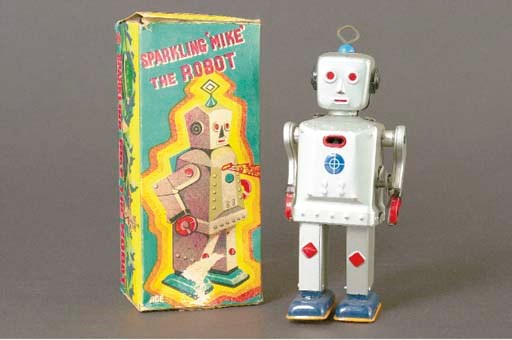 An ACE clockwork Sparkling 'Mike' Robot