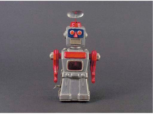 An Aoshin battery-operated 'Tremendous Mike' Robot