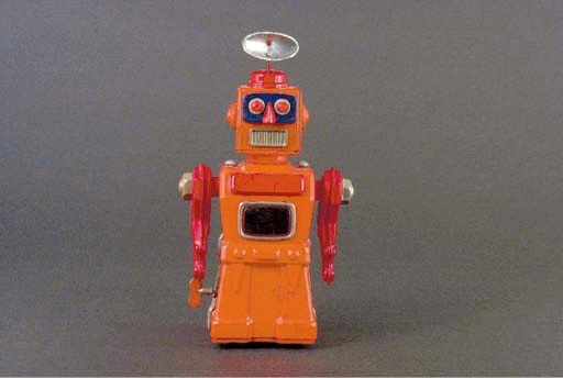 An Aoshin battery-operated 'Tremendous Mike' Robot