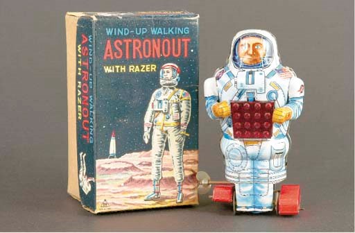 A Noguchi 'Wind up Walking Astronout with Razer'(sic)