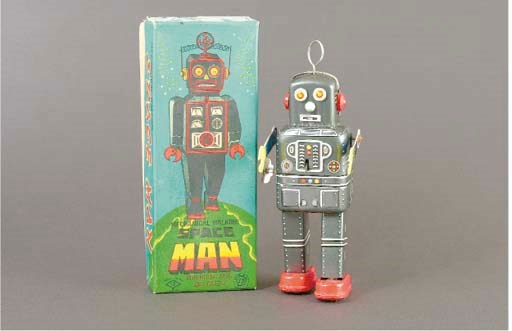 An SY (Yoneya) clockwork Space Man with Antenna