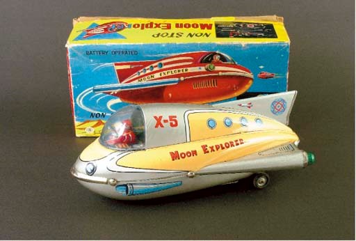 A TM (Masudaya) battery-operated Moon Explorer