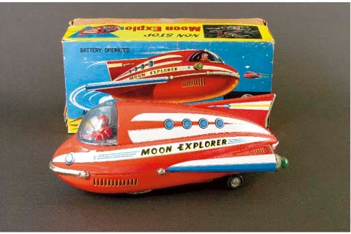 A TM (Masudaya) battery-operated Moon Explorer