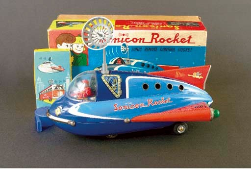 A TM (Masudaya) battery-operated Sonicon Rocket