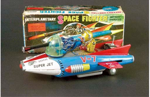 A TM (Masudaya) battery-operated Space Fighter