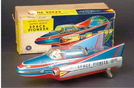 A TM (Masudaya)  battery-operated Space Pioneer