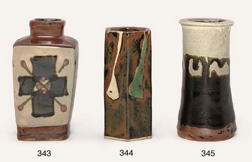 A stoneware vase by Hamada Shoji (1894-1978)