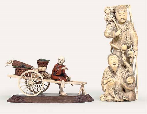 Two okimono [sculptural ornament]