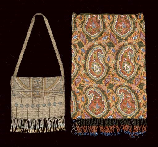 TWO BEADED BAGS
