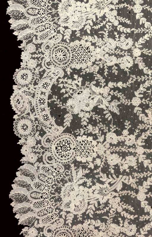 A BRUSSELS LACE FLOUNCE
