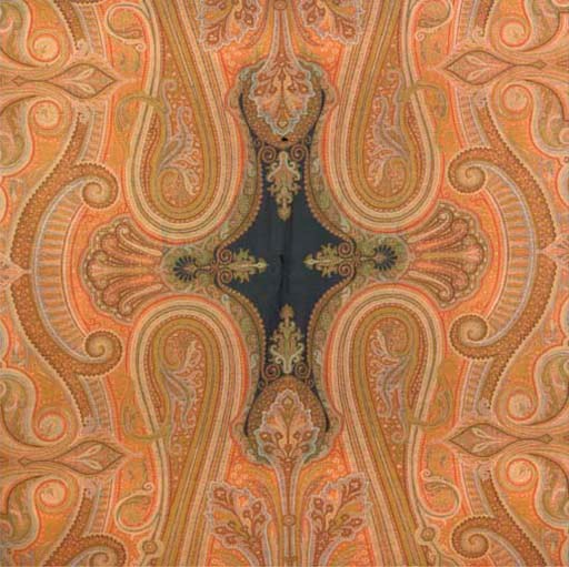 A FINELY WOVEN 'PAISLEY' SHAWL, FRENCH, CIRCA 1863-5