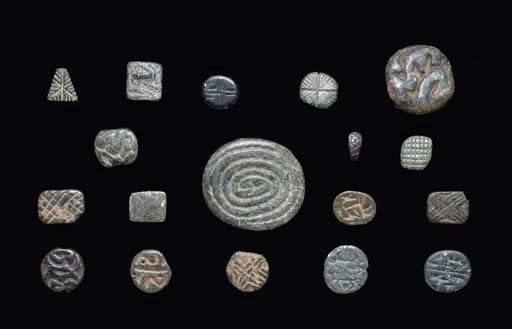 EIGHTEEN WESTERN ASIATIC STEATITE STAMP SEALS