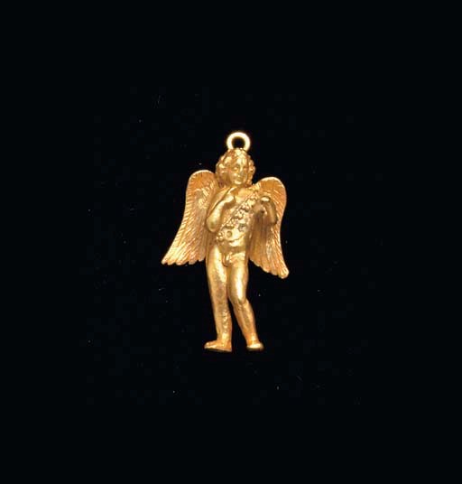 A GREEK GOLD EROS PENDANT